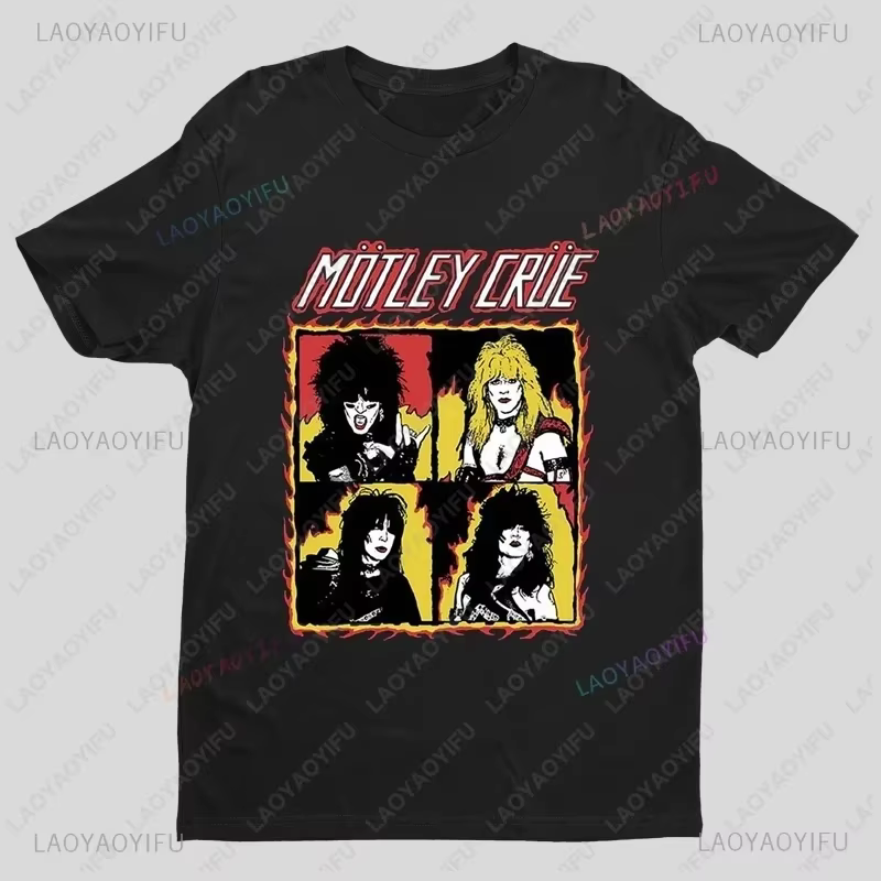 Vente Flash 2025 - Motley-Crue - T-shirt à manches courtes pour homme