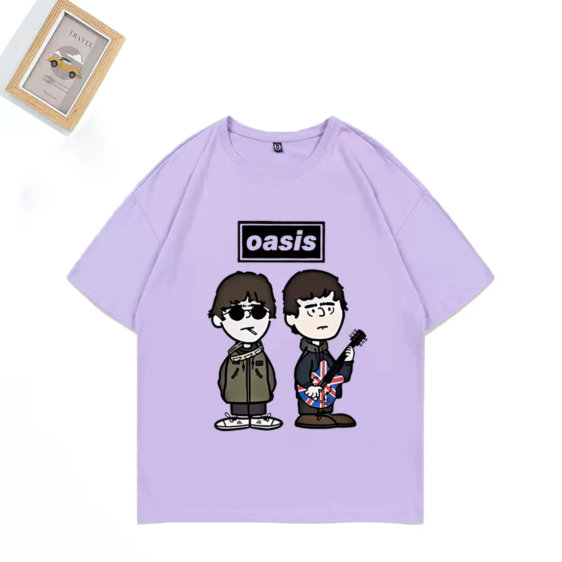 Groupe de Rock britannique o-oasis Live 25 T-shirt punk hommes femmes dessin animé vintage Hip Hop streetwear 100% coton