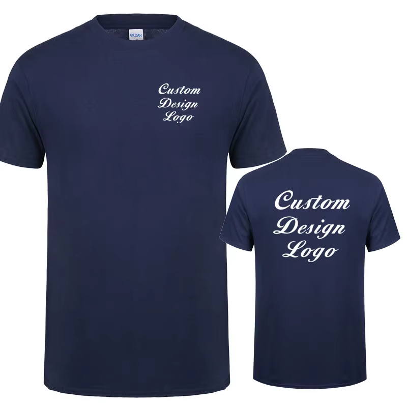 Conception personnalisée t-shirt votre propre Logo hommes t-shirts occasionnels coton à manches courtes dessus frais