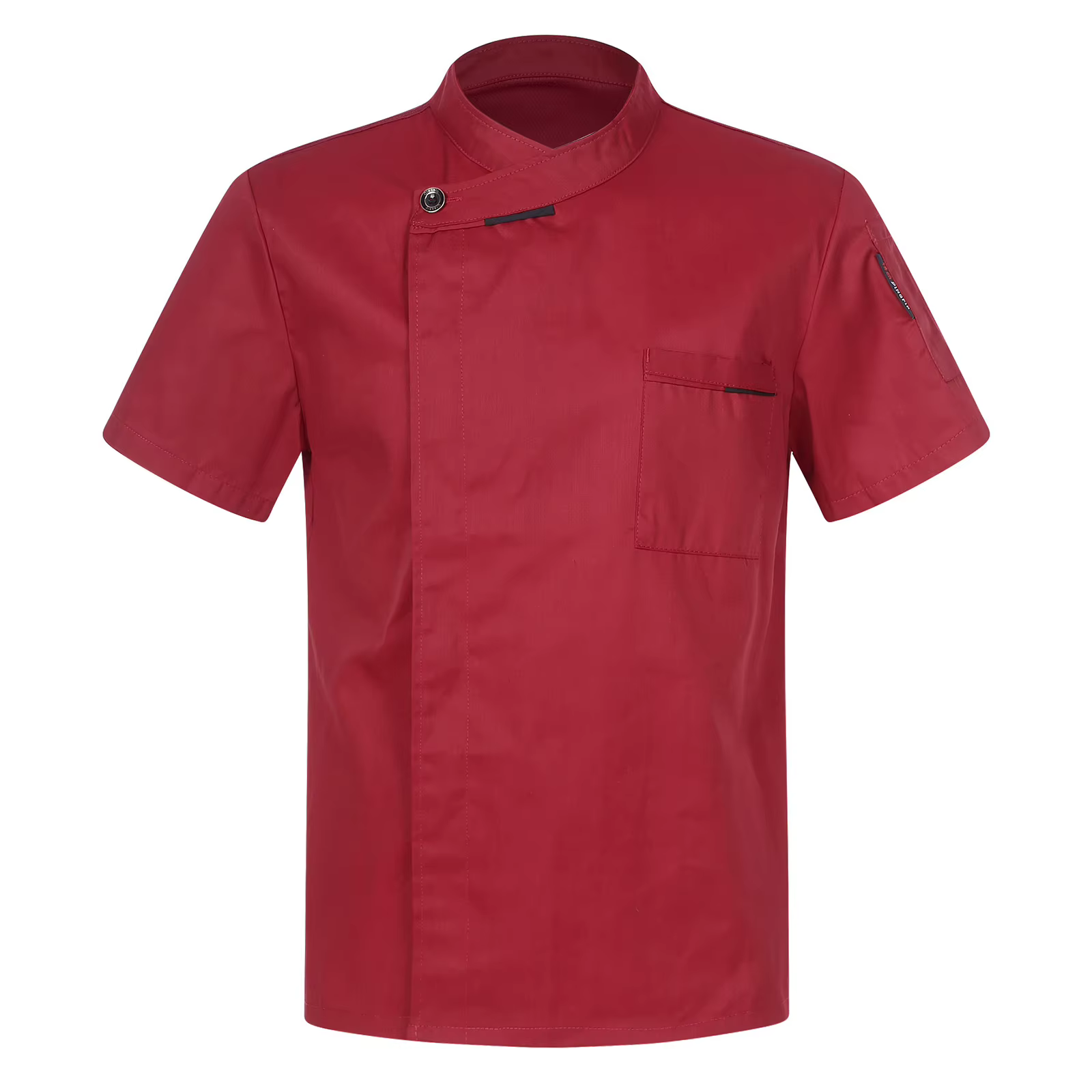 Veste de Chef Unisexe pour Hommes et Femmes, Col Croisé, Uniforme de Cuisine pour Restaurant et Hôtel, avec Poches, Tenue de Travail pour la Restauration