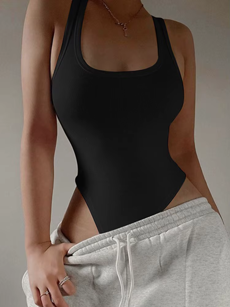 Body en tricot sans manches pour femmes