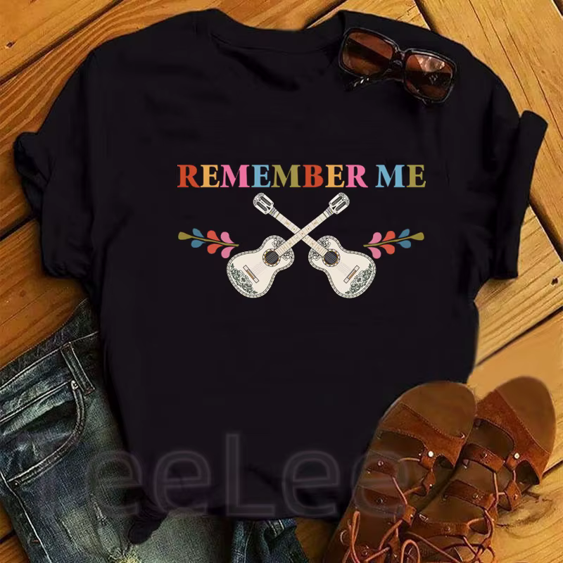 T-shirts pour femmes avec imprimé Coco de dessin animé