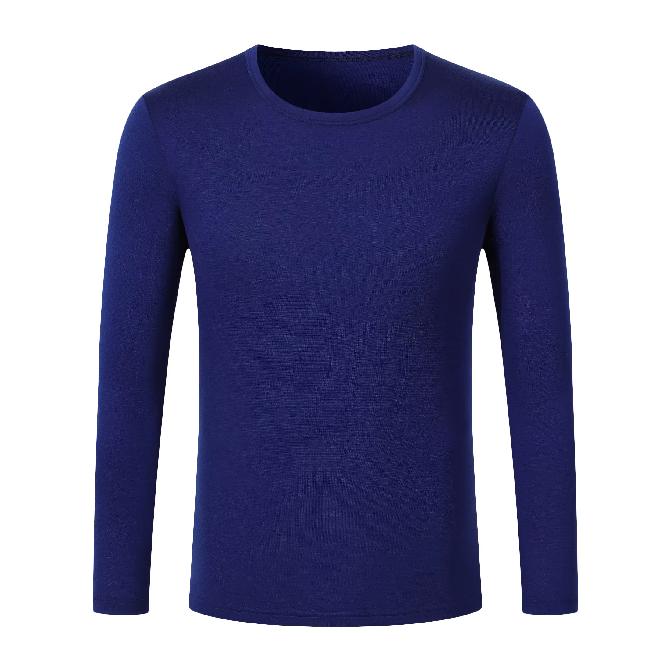 T-shirt thermique à manches longues 100 % laine mérinos pour homme