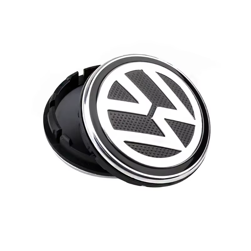 Accessoires de couvre-roues : Lot de 4 emblèmes de moyeu de roue de 56 mm et 60 mm pour Volkswagen VW Polo Tiguan Golf Jetta Beetle