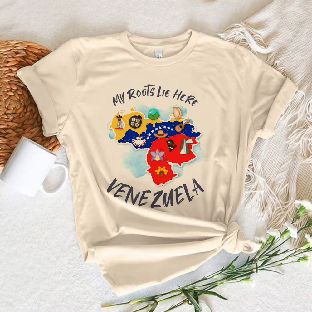 Venezuela t-shirt femmes harajuku style moderne motif t-shirts femme anime vêtements