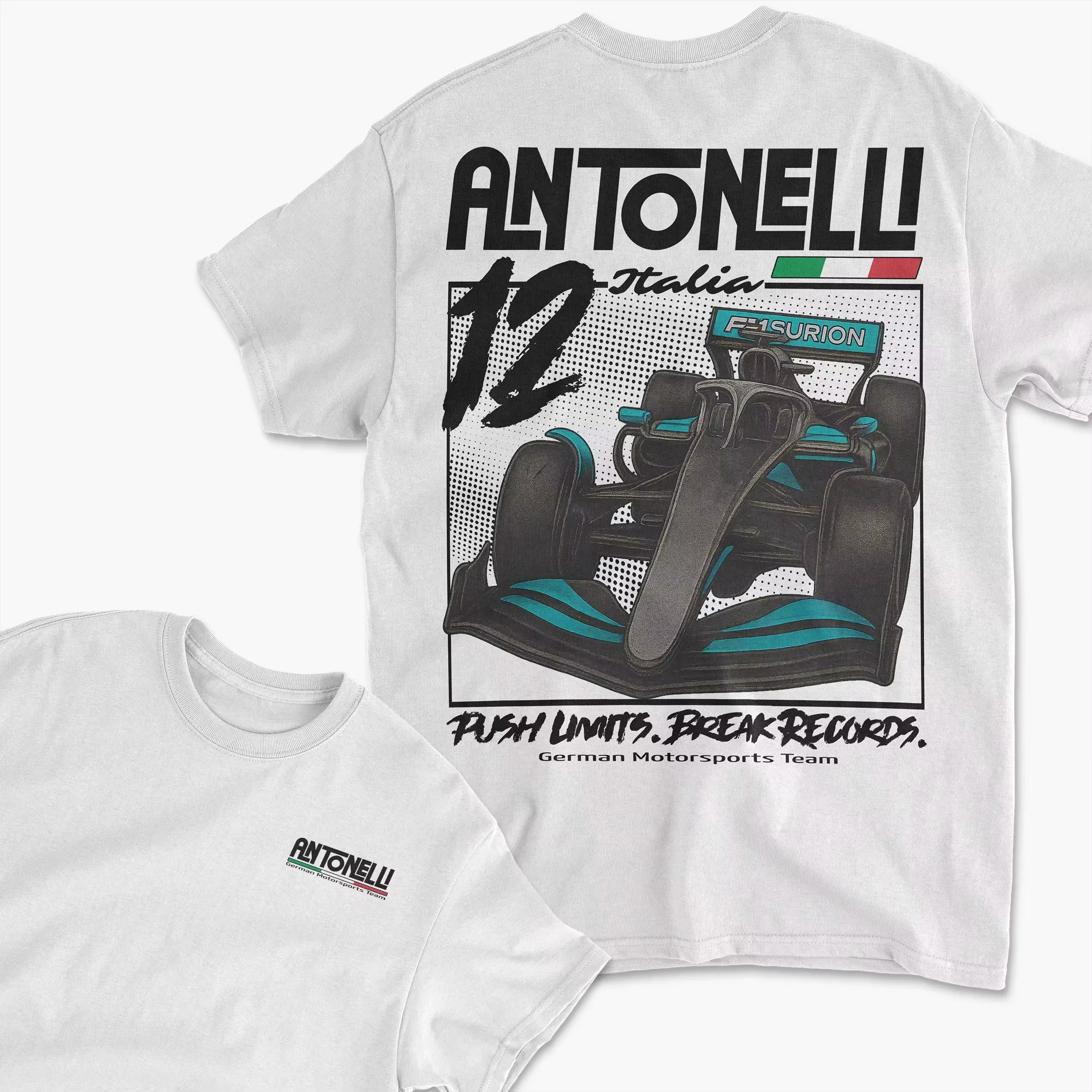 T-shirt unisexe 100% coton du champion du Grand Prix Kimi Antonelli