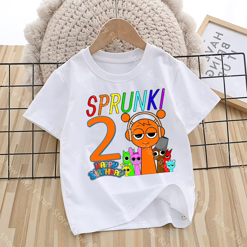 T-shirt imprimé pour fête d'anniversaire