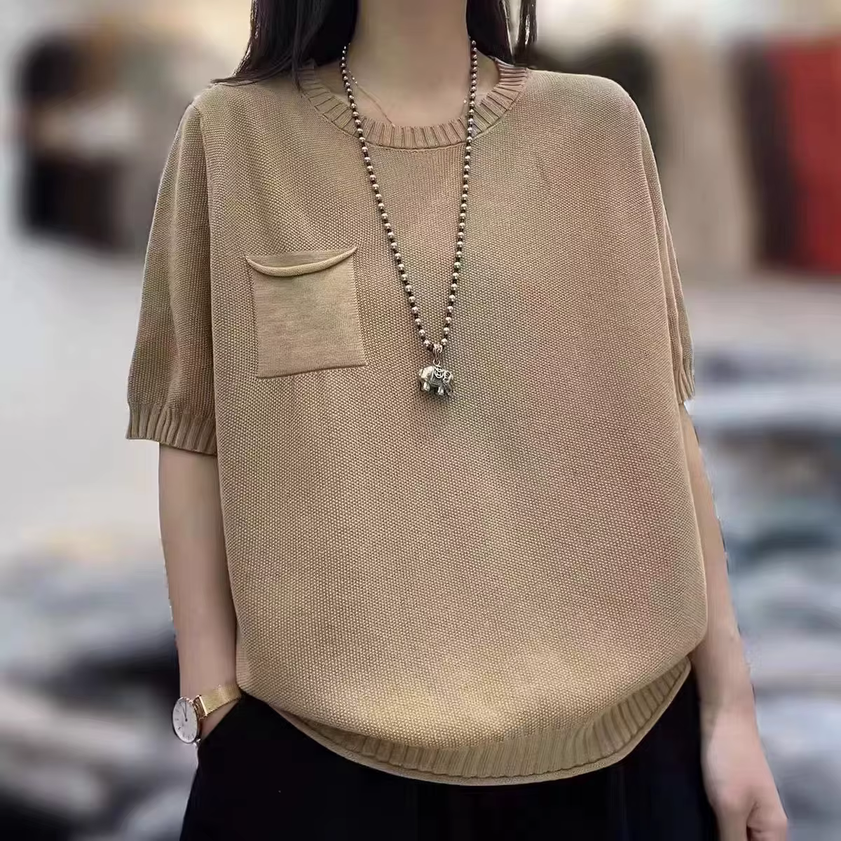 T-shirt à manches courtes pour femme