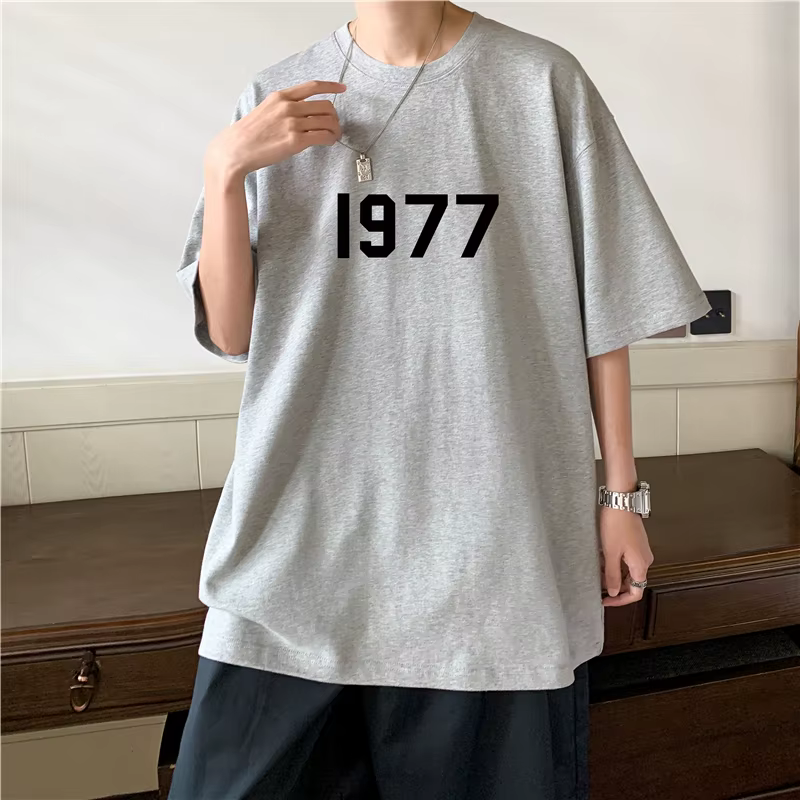T-Shirt à Manches Courtes 1977 Coton pour Homme et Femme
