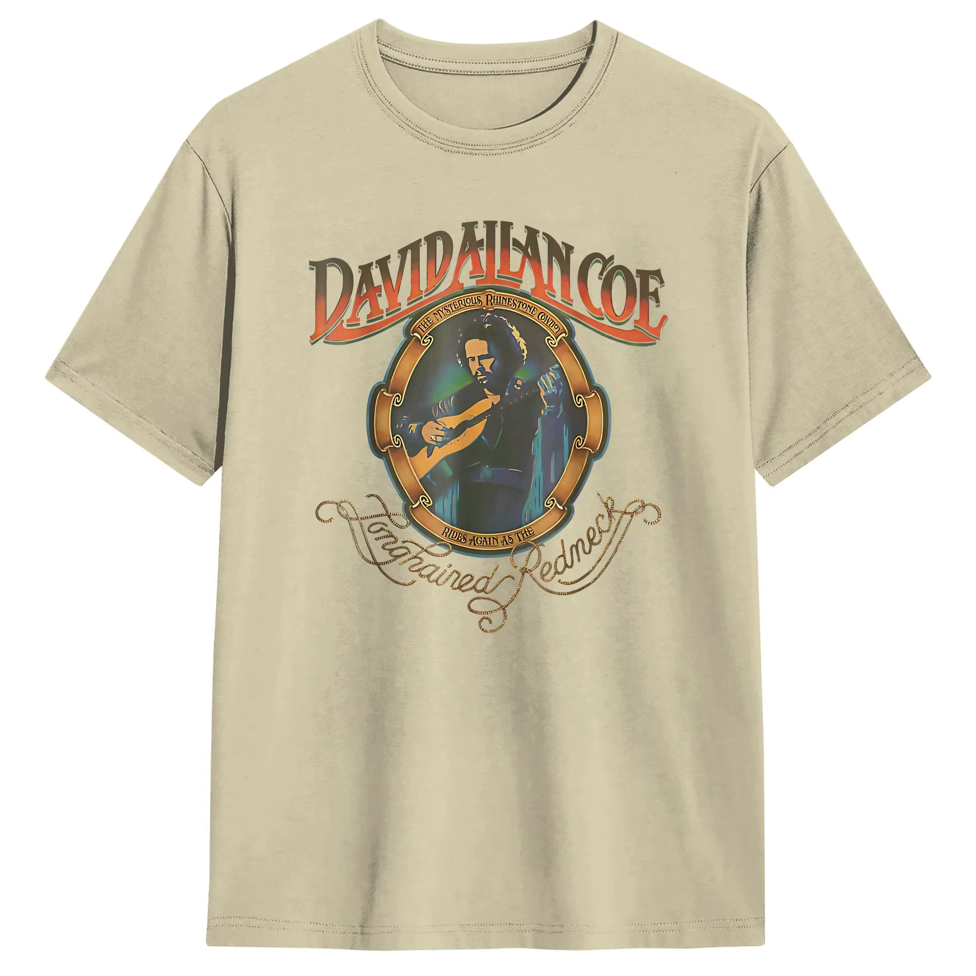 David Allan Coe T-shirt vintage rétro en coton pour hommes, t-shirt d'été streetwear, t-shirt hippie, vêtements décontractés grande taille