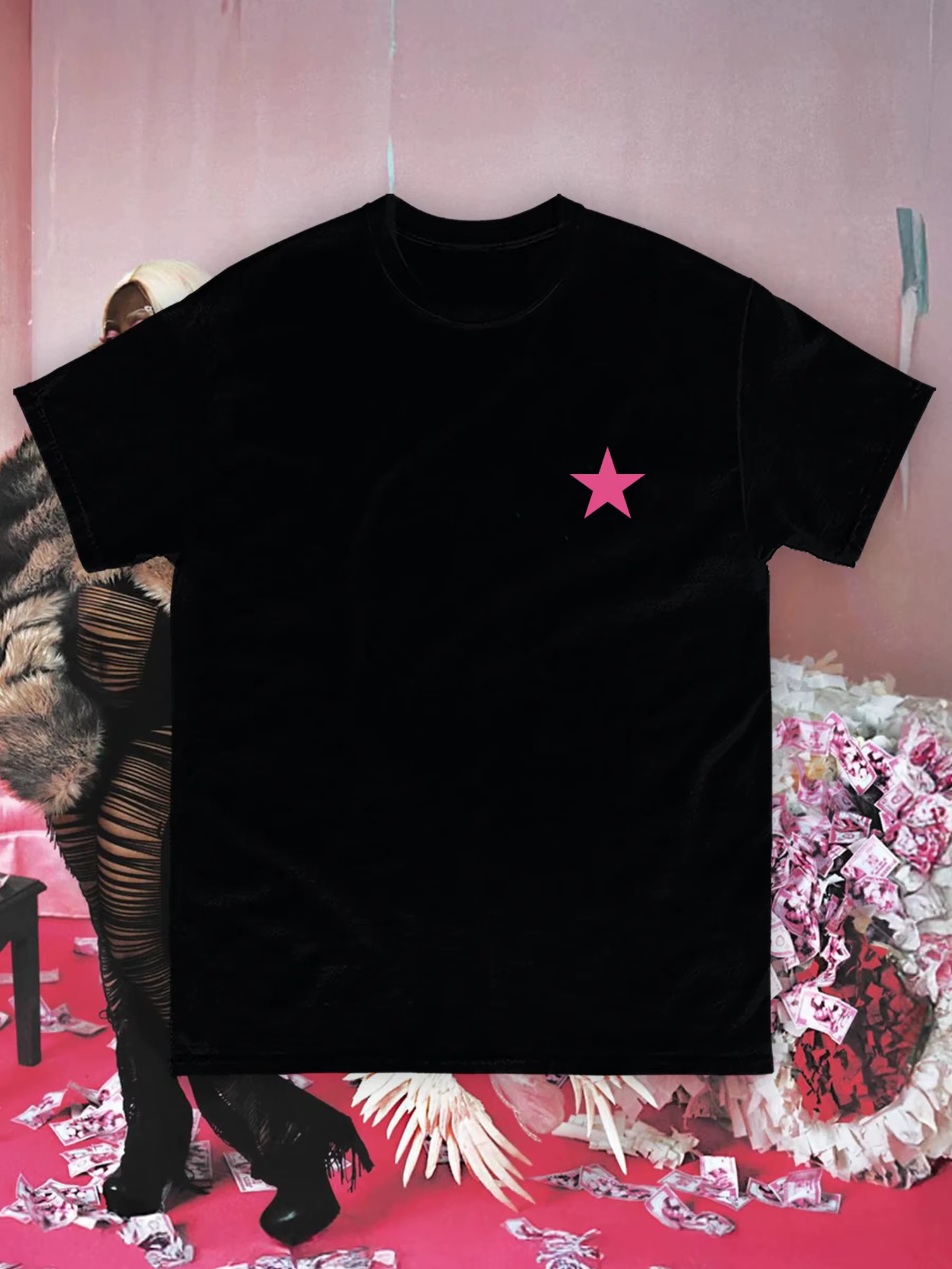 T-shirt graphique MEGA BBL de l'album de la chanteuse française Théodora