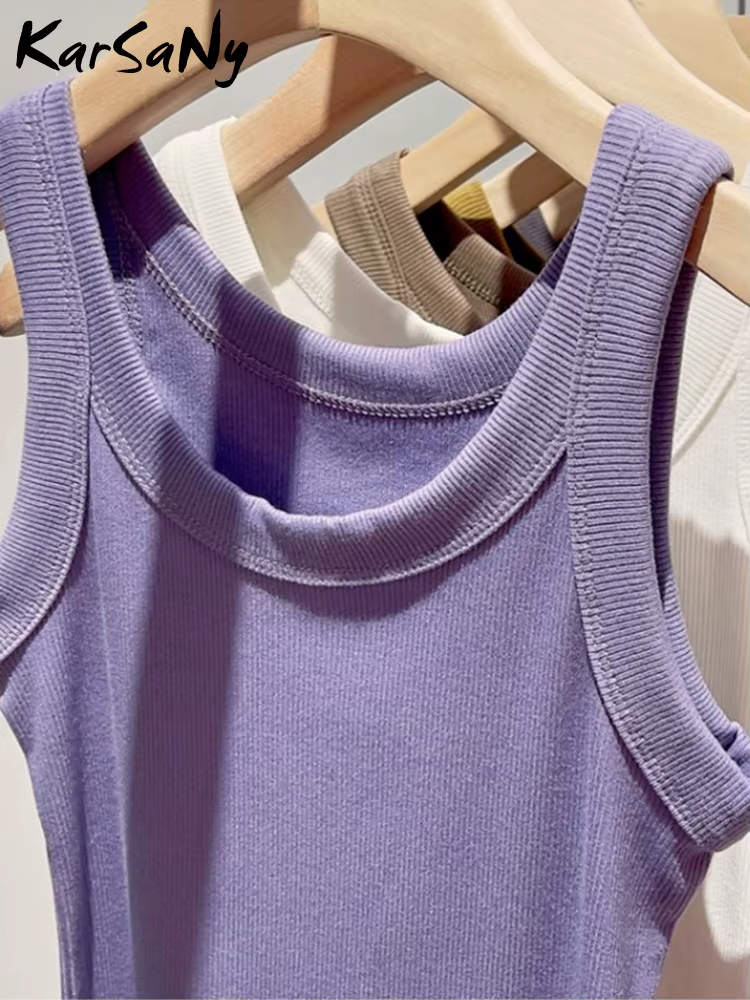 KarSaNy – débardeur d'été pour femme blanc