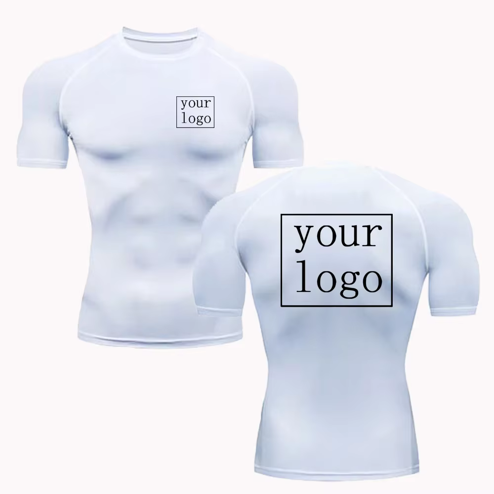 T-shirt de compression personnalisé pour hommes et femmes