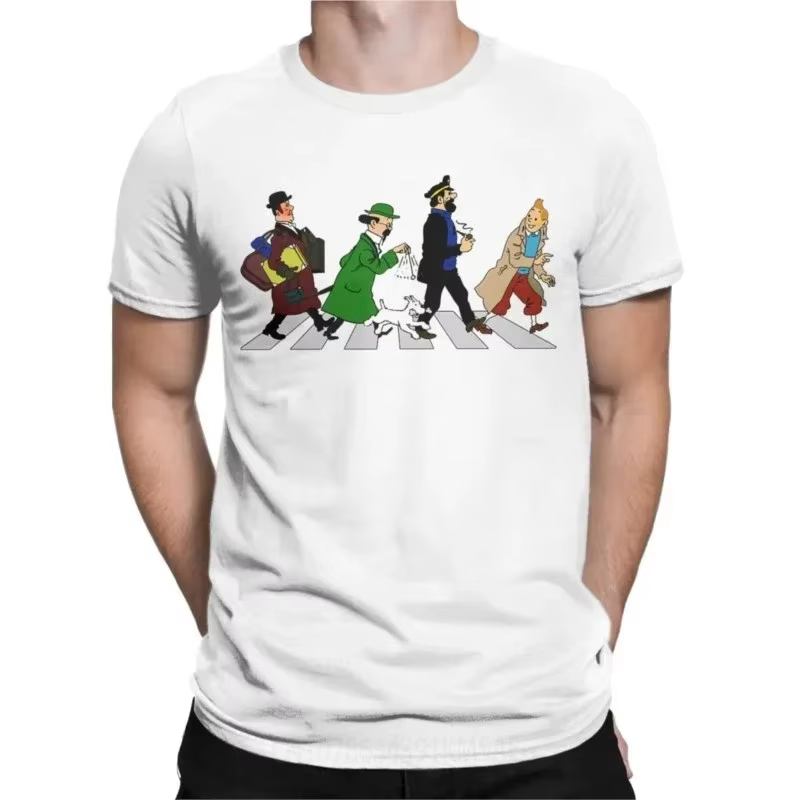 T-shirt à manches courtes et col rond pour homme