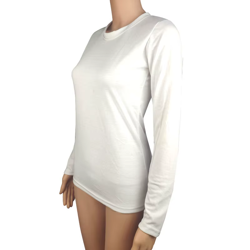 T-shirt fin à manches longues pour femmes