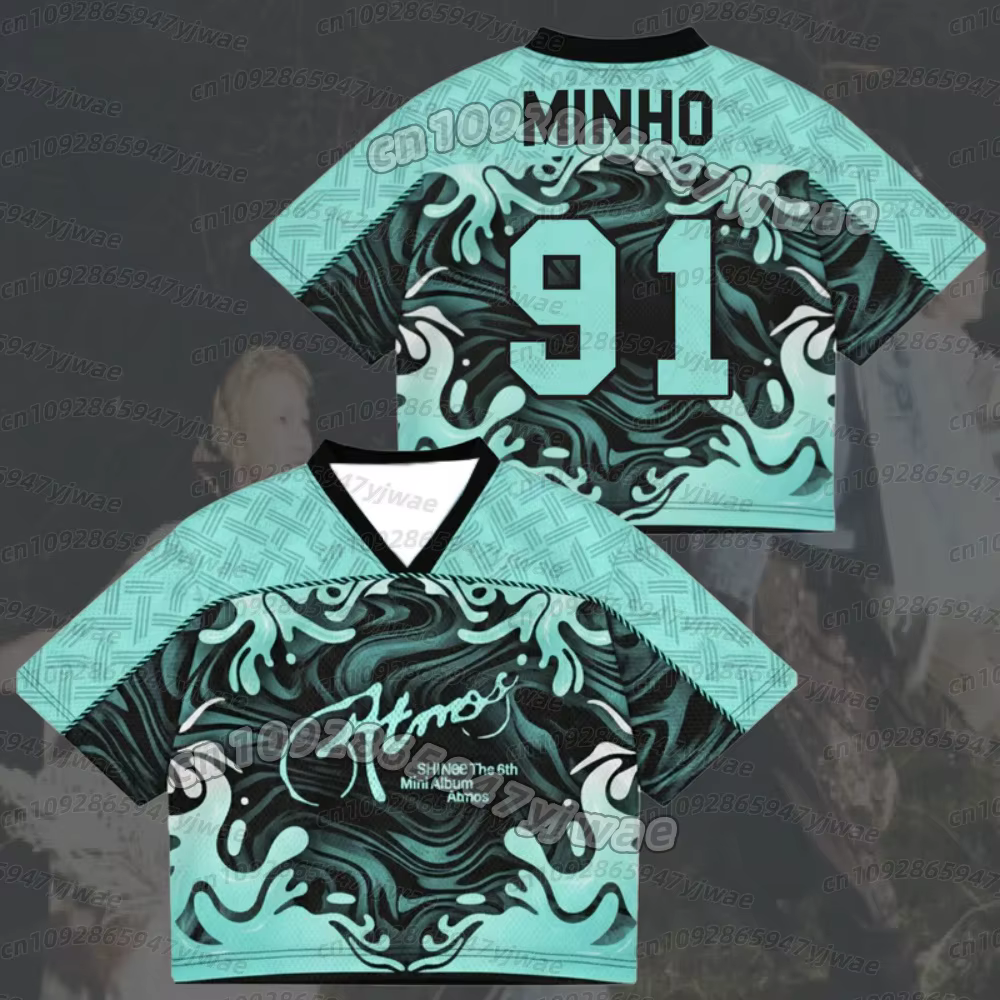 T-shirts pour femmes Midnight Thoughts Shinee Atmos Album Concert Tour Mix Mesh Jersey TAEMIN