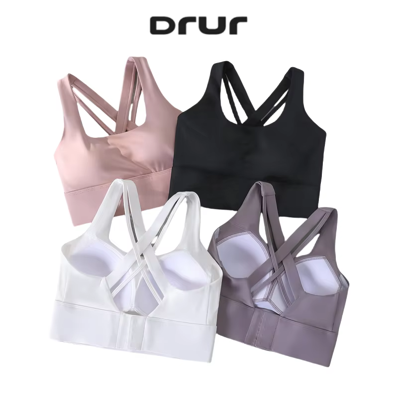 DRUR haut de Yoga à fort Impact pour femmes évacuant l'humidité vêtements de sport antichoc soutien-gorge
