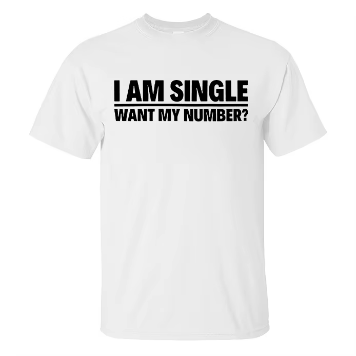 T-shirt « Je suis célibataire