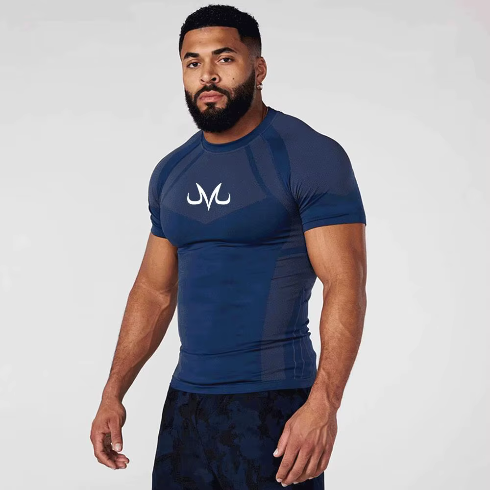 T-shirts de compression pour hommes – Vêtements de sport et d'entraînement en extérieur – Hauts respirants pour la course et l'exercice
