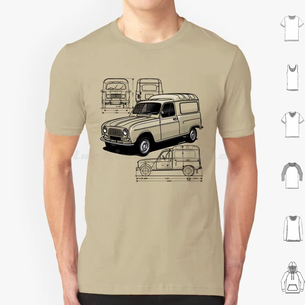 T-shirt The Iconic French Van pour hommes et femmes
