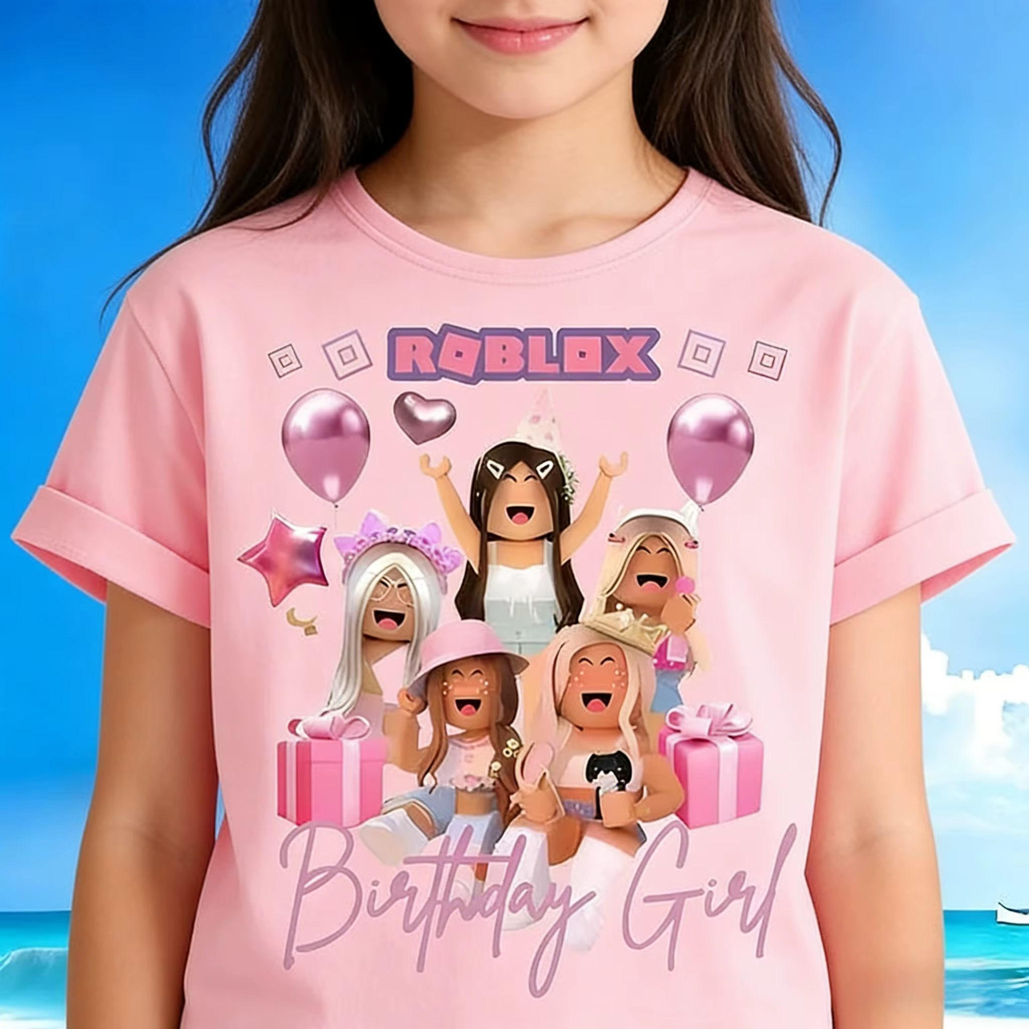 Roblox T-shirt à manches courtes pour garçons et filles