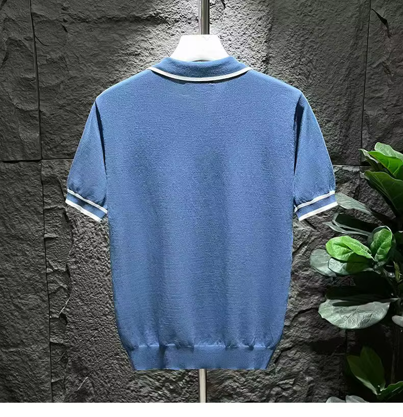 Polo de Luxe à Manches Courtes pour Homme