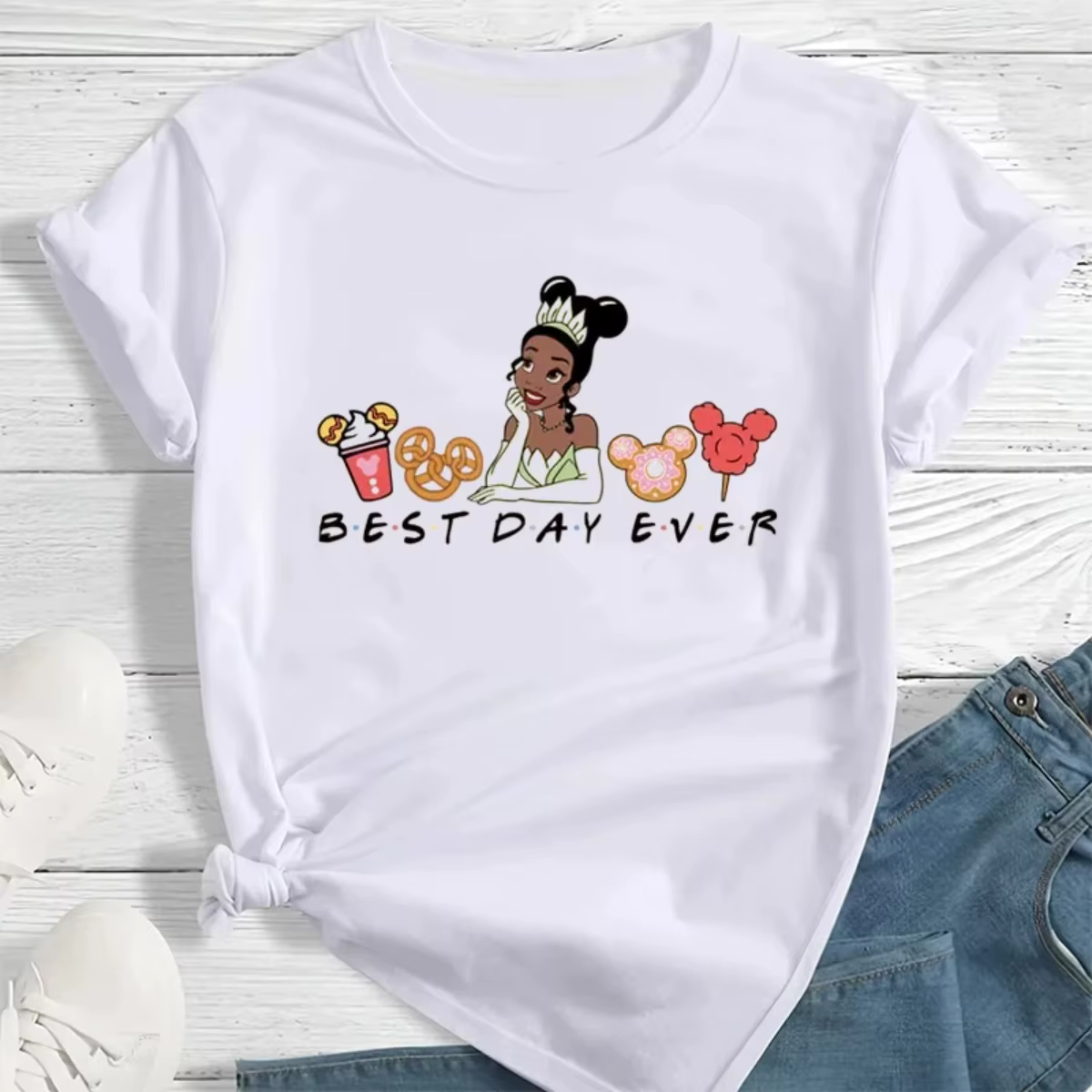 T-shirt imprimé Disney Best Day Ever pour femmes