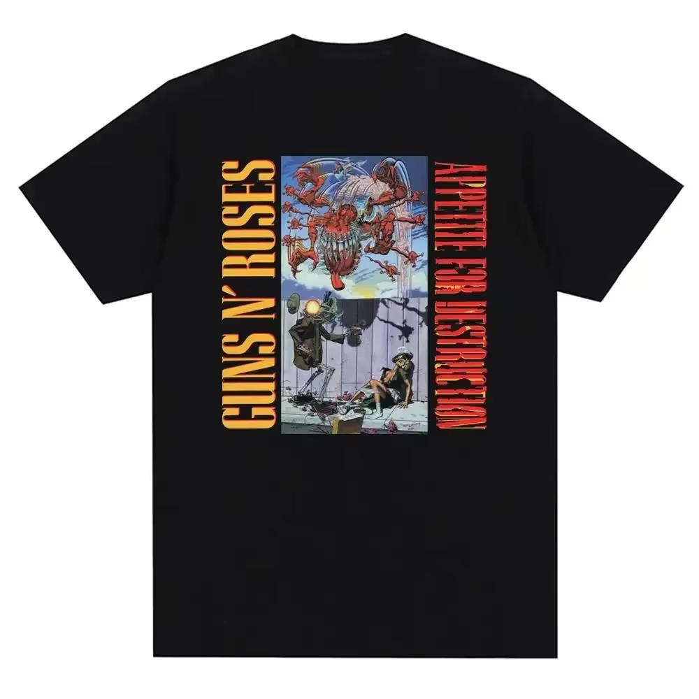 T-shirt à imprimé graphique Guns N Roses