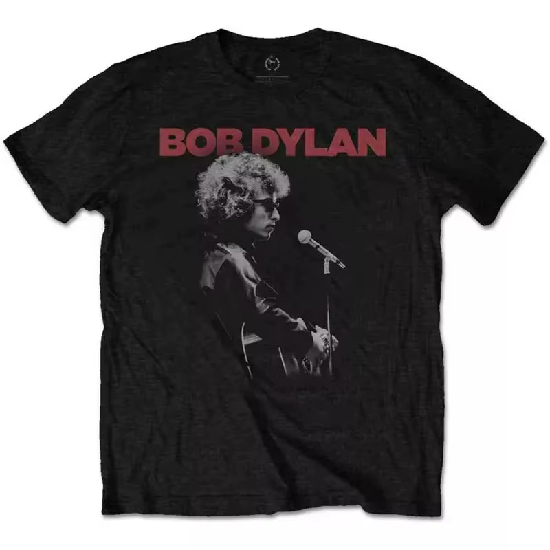 T-shirts classiques imprimés Bob Dylan pour hommes et femmes