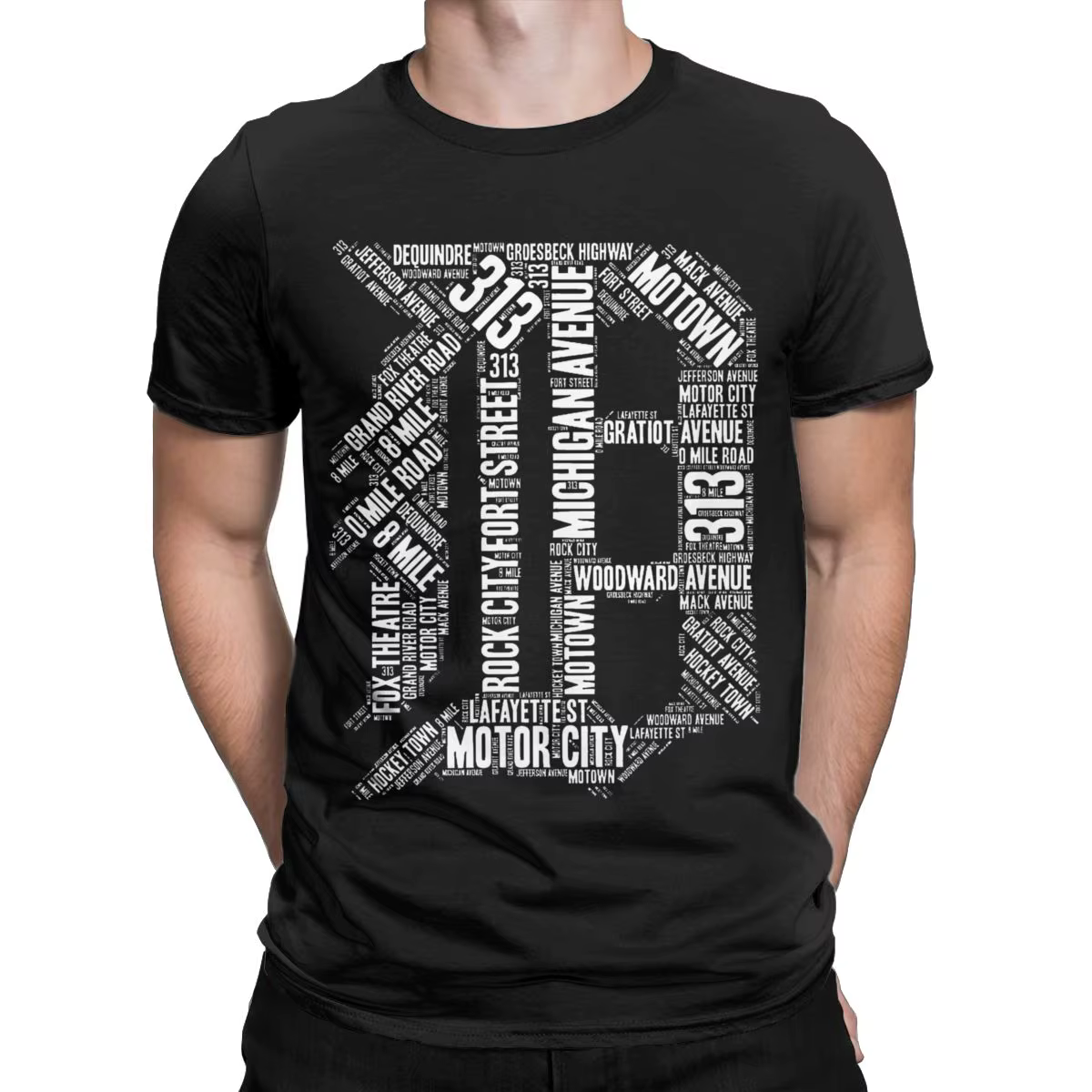Detroit Graphic D T-shirt pour hommes