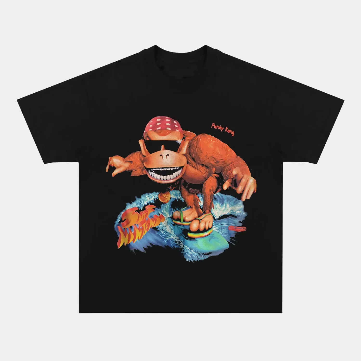 T-shirt unisexe en coton 100% avec graphismes de jeu Funky Kong