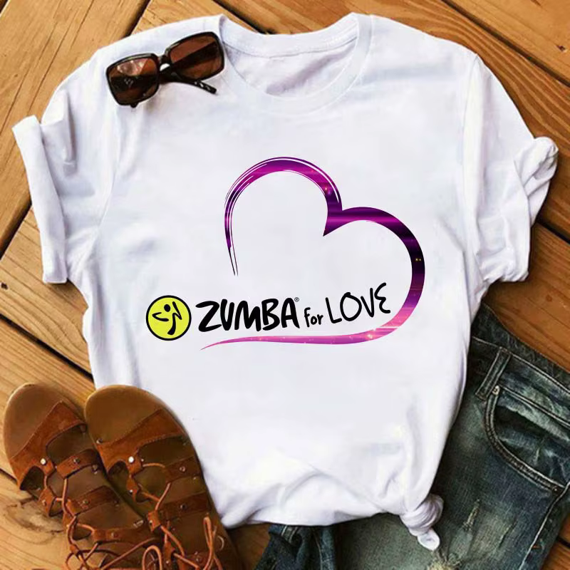 T-shirt imprimé Zumba pour femmes