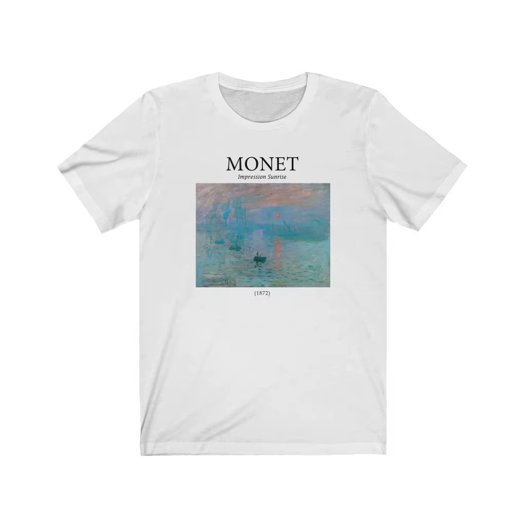 Monet Impression Sunrise chemise-chemise esthétique