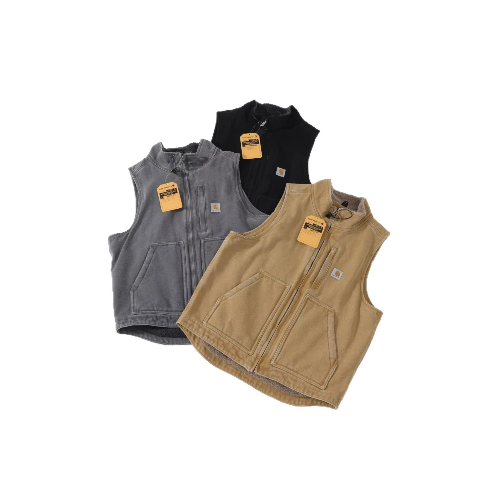 Gilet en velours d'agneau doublé polaire