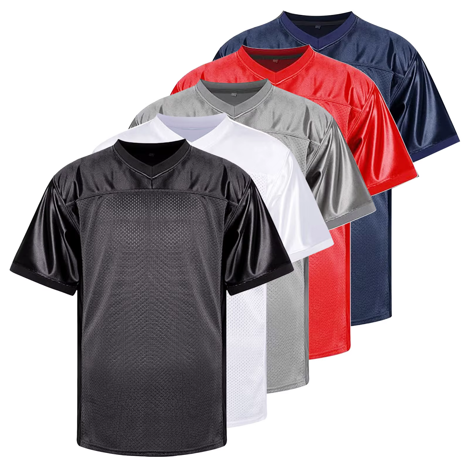 Hommes mode Simple sport t-shirt Hip Hop fête blanc Football haut taille haute t-shirts