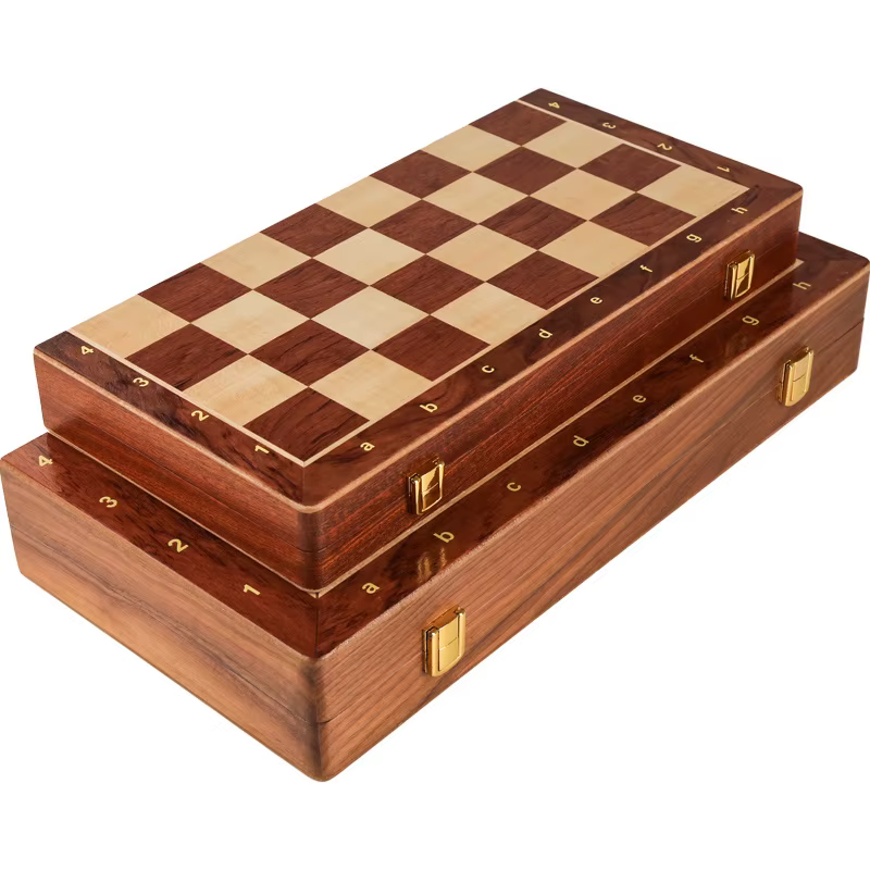 Jeu D'échecs Pliant en Bois de Qualité Supérieure