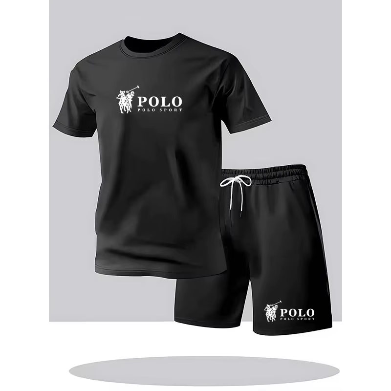 Ensemble T-shirt et short de sport POLO pour homme