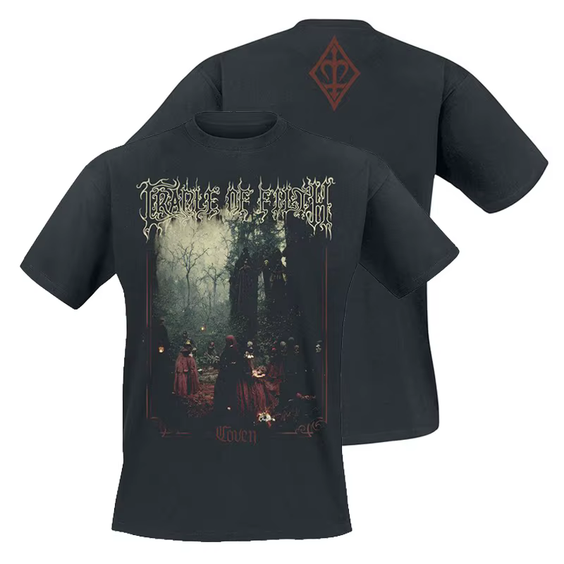 T-shirt à manches courtes 2026 Cradle of Filth Band's Extreme Gothic Black Metal Rock Dark American