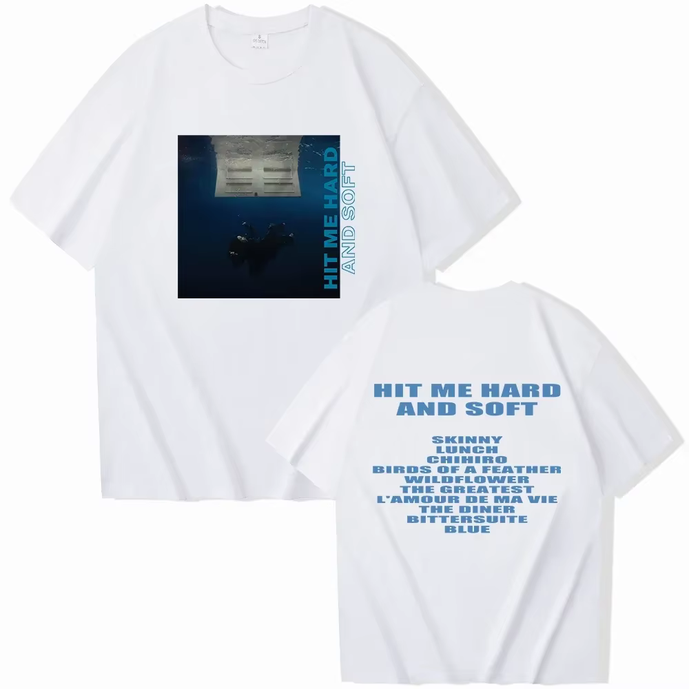 Hit Me dur et doux Billie T-shirt col rond manches courtes chemises Fans cadeau femmes