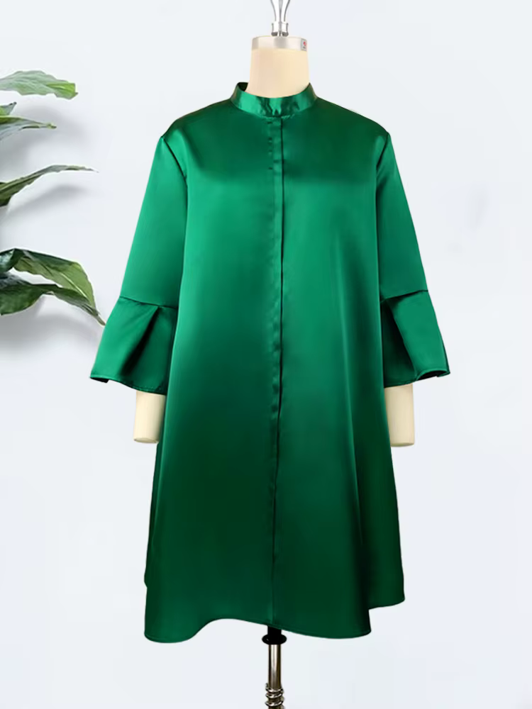 Robe ample à manches trois quarts pour femmes