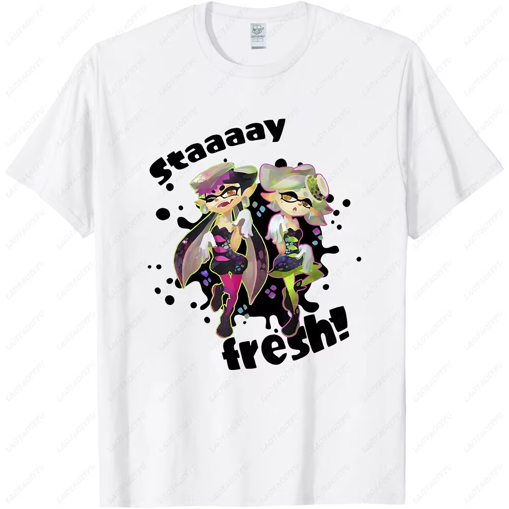 Splatoon Squid Sisters Stay Fresh T-shirt graphique été