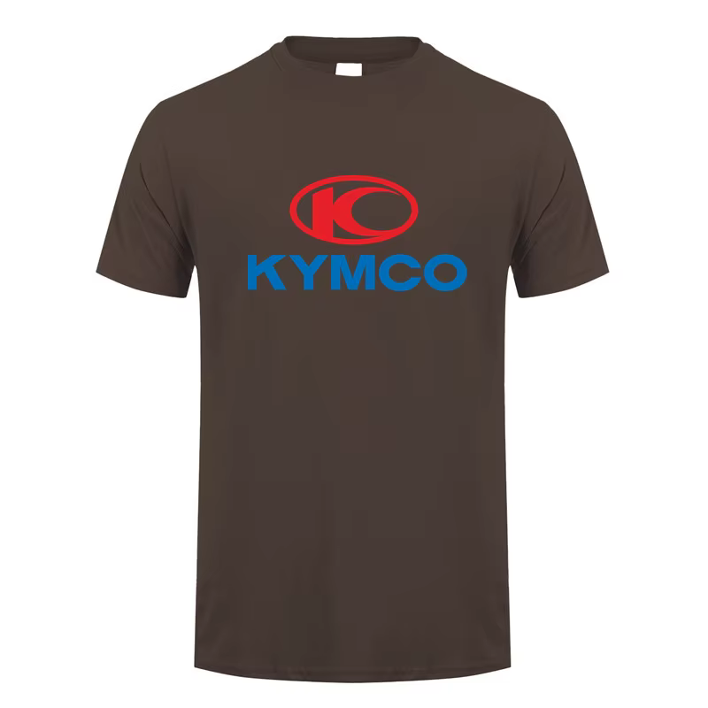 Kymco Hommes T Shirt Mode Coton Manches Courtes Drôle Graphique Tee