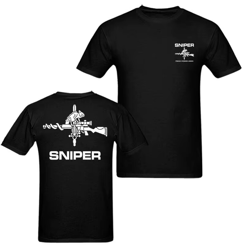 France Français Force Spéciale Elite Unité GIGN RAID T-Shirt Manches Courtes Décontracté 100% Coton T-shirts