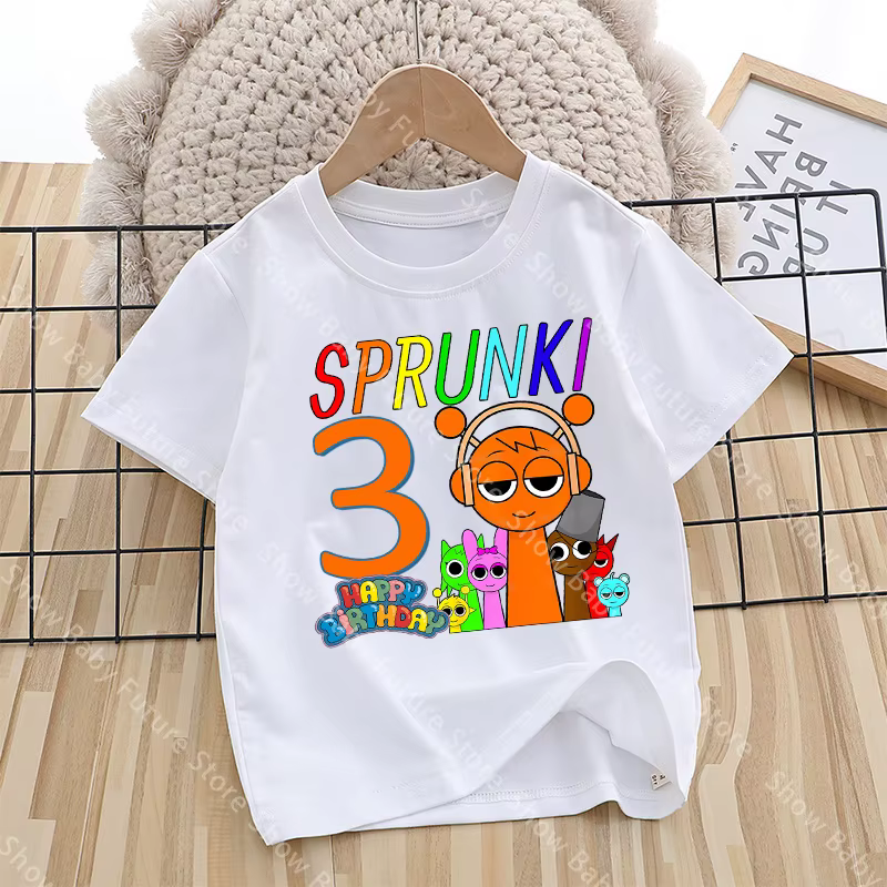 T-shirt imprimé pour fête d'anniversaire