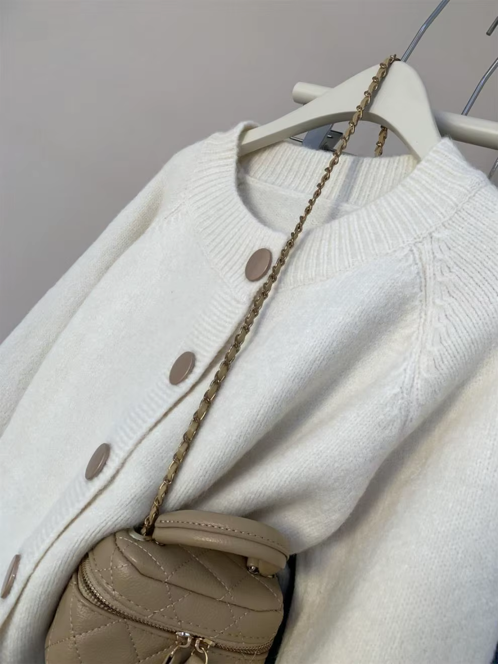 Cardigan tricoté à manches courtes pour femmes en automne et en hiver