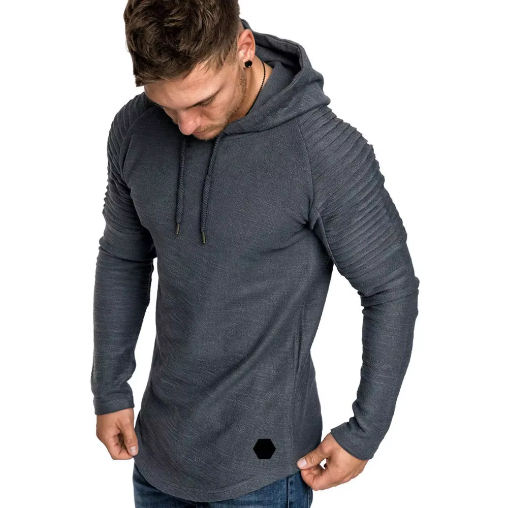 MRMT 2026 Nouveaux Sweats à Capuche Homme à Manches Longues Raglan avec Franges et Plis – Pulls et Sweatshirts