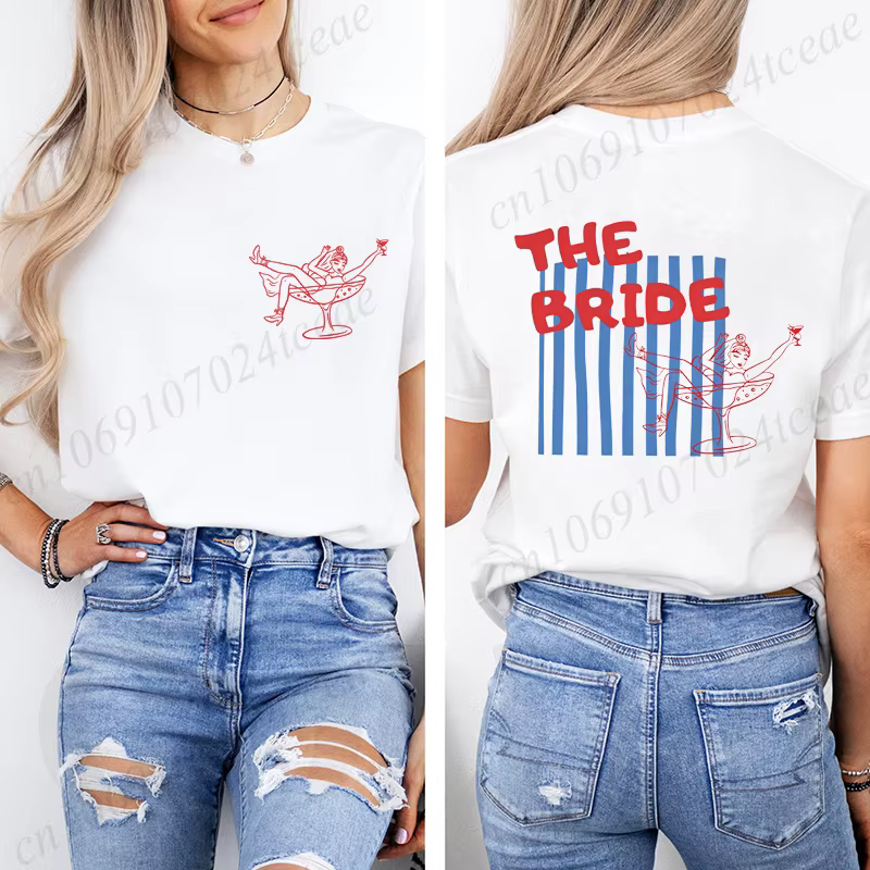 T-shirt de fête prénuptiale The Bride Club pour femme
