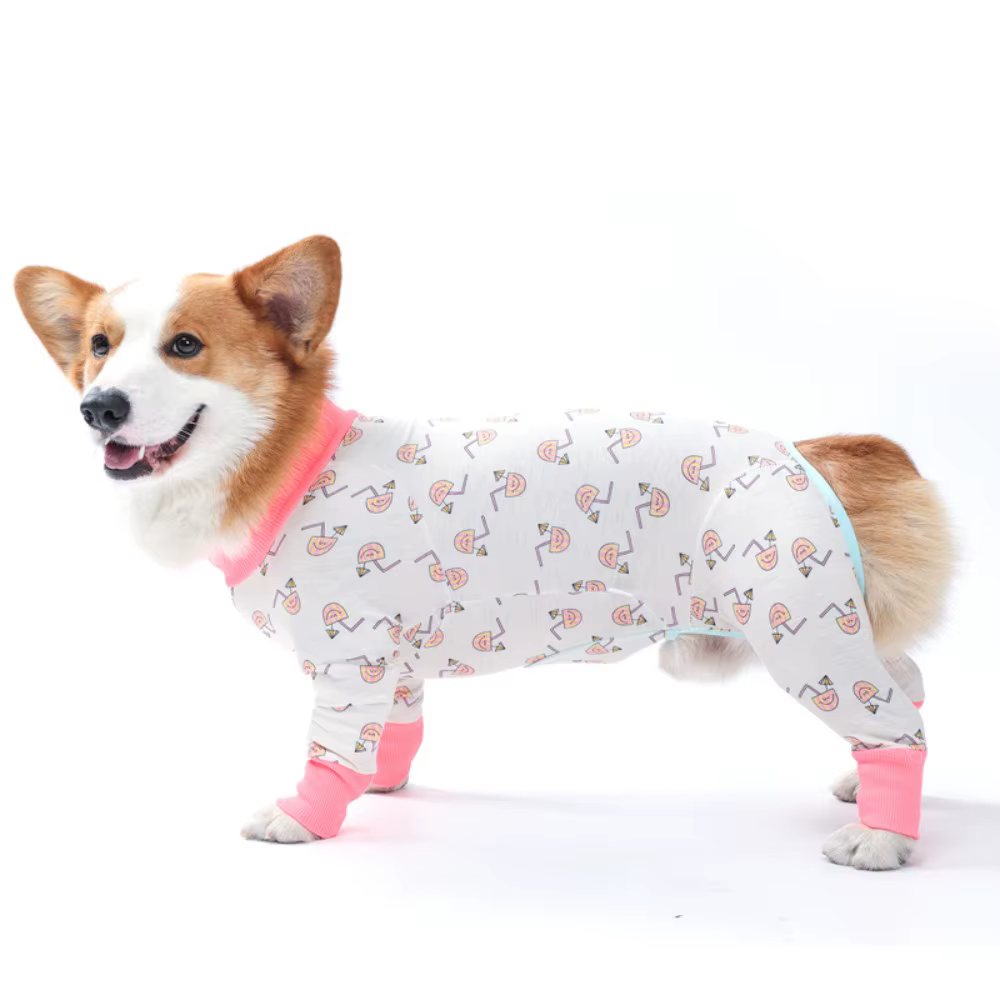 Pyjama pour chien avec couverture complète du ventre