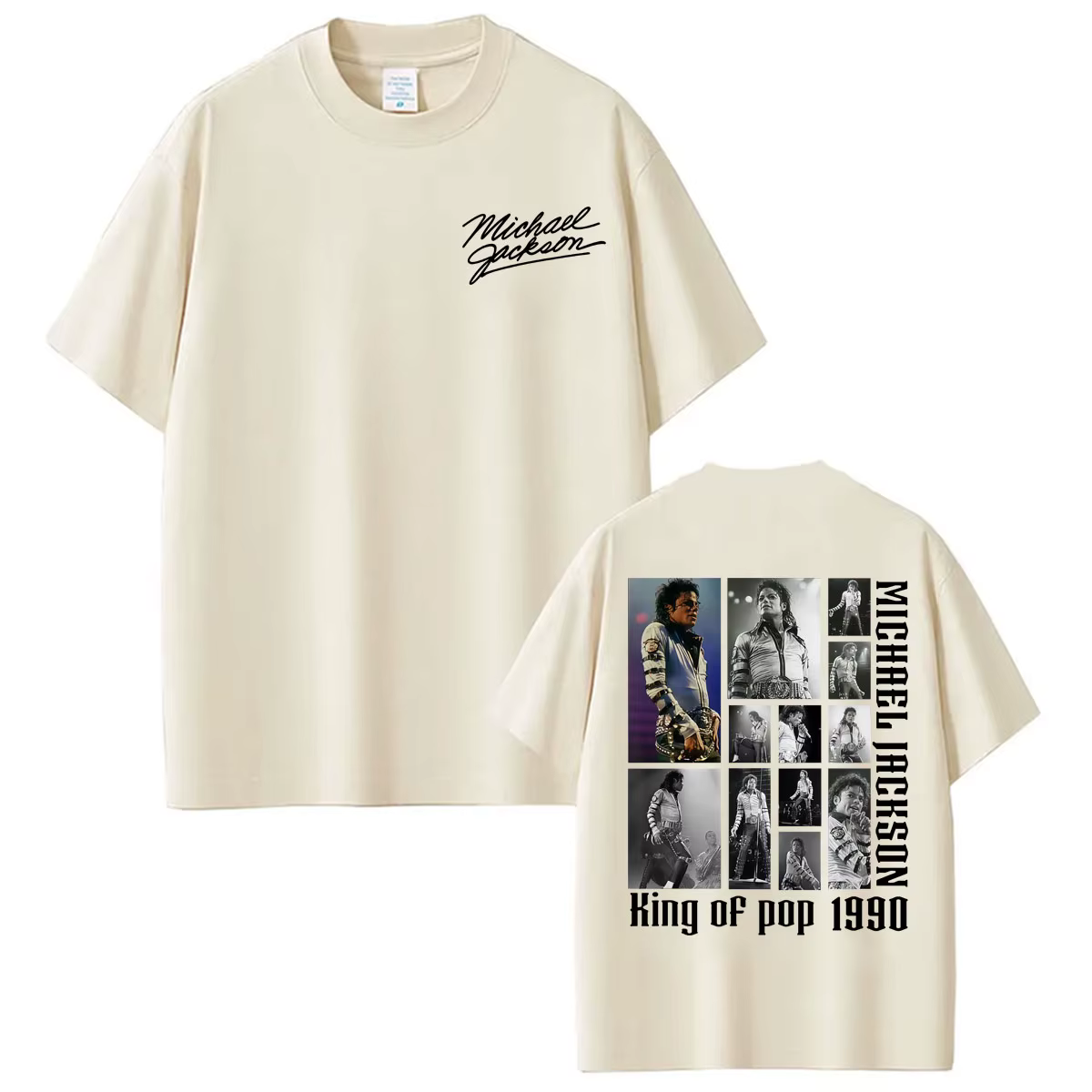 T-shirts d'album MJ King of Pop Michael Jackson pour hommes et femmes
