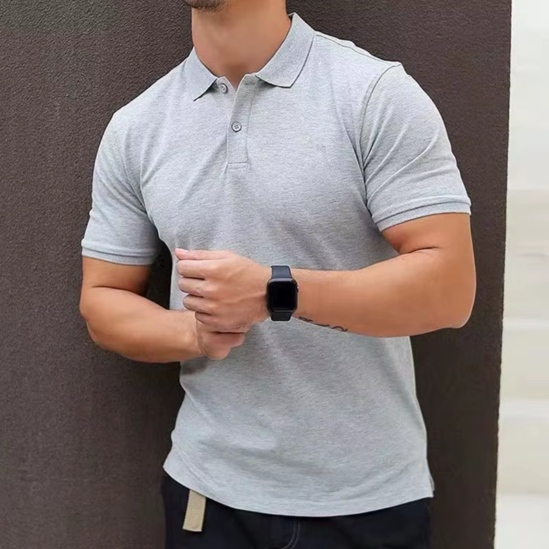 Polo Slim pour Homme avec Col